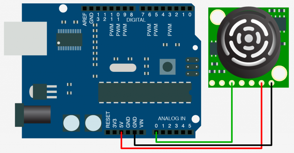 Wiring Diagram Maxbotic Ultrasound Sensor (Source: bildr.org)